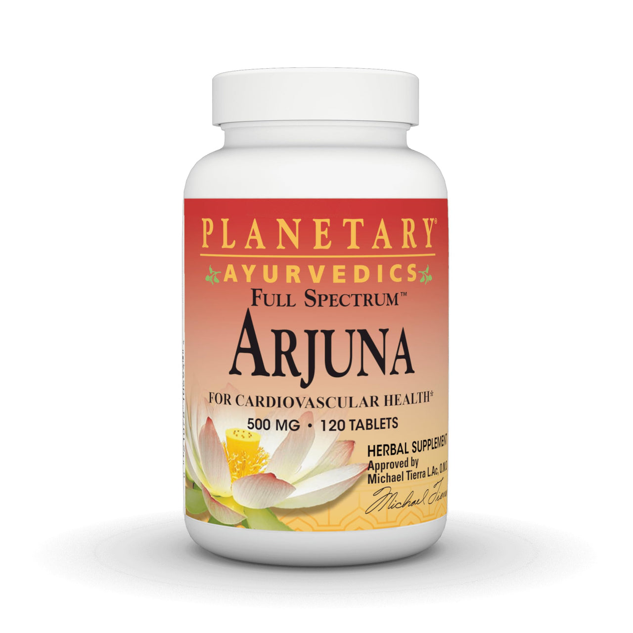 PLANETARY HERBALS Arjuna Full Spectrum Ayurvedic Nutritional Supplement, 550 Mg, 120 Count