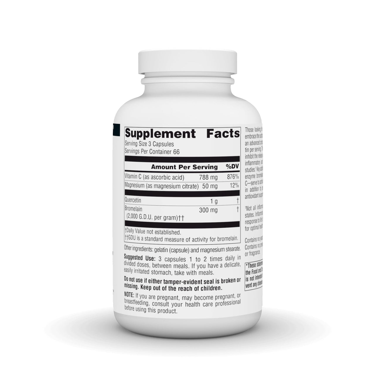 Source Naturals Activated Quercetin, Bioflavanoid Complex, for Seasonal & Immune Support* - 200 Capsules