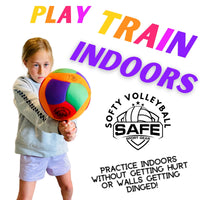 Thumbnail for Safe Sport Gear Softy Volleyball - Super Soft Designed for Pain-Free Play - Awesome Kids Indoor Ball with a Realistic Feel and Bounce - Perfect Ball for House (Softy Volleyball)