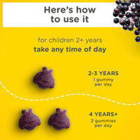 Thumbnail for Zarbee’s Kids Elderberry Immune Support Supplement Gummies, Vitamins A C D3 E & Zinc, Elderberry Extract, Gluten & Gelatin Free, No Artificial Flavors, Natural Berry Flavor, Ages 2+, 42 Ct