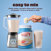 Thumbnail for Premier Protein Powder, Vanilla Milkshake, 30g Protein, 1g Sugar, 100% Whey Protein, Keto Friendly, No Soy, Gluten Free, 23.3 oz (17 Servings)