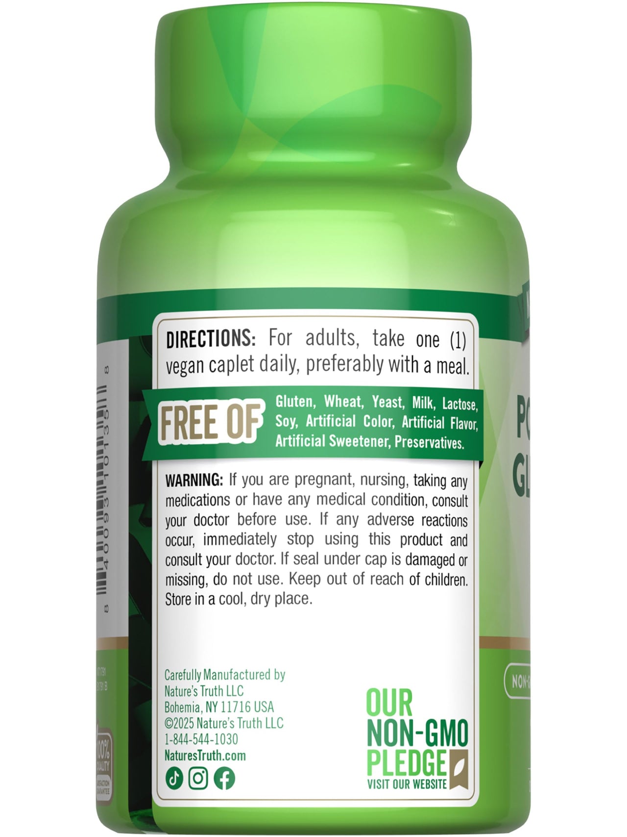 Nature's Truth Potassium Gluconate 595mg | 100 Caplets | Vegan, Non-GMO, Gluten Free Supplement