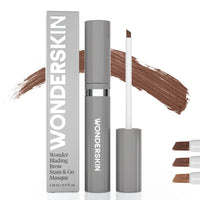 Thumbnail for Wonderskin Wonder Blading Brow Stain & Go Masque - Long Lasting Eye Brow Tint, Transfer Proof and Smudge Proof Eyebrow Tint Stain (Brunette)