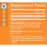 Thumbnail for The Vitamin Shoppe GABA 750MG (Gamma-Aminobutyric Acid), Supports Relaxation, (180 Tablets)