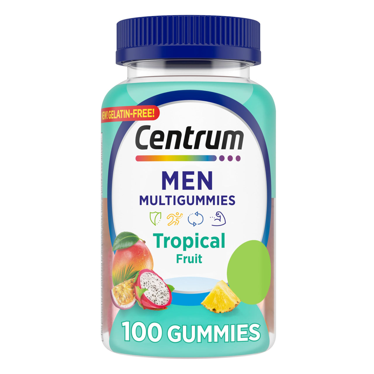 Centrum Men's Multivitamin Gummies, Immune, Energy, Healthy Appearance Support, 100 Count, 50 Day Supply