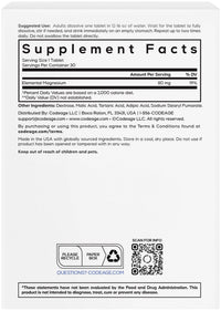 Thumbnail for Codeage Molecular Hydrogen Supplement - Fast-Dissolving 12 PPM Hydrogen Water Tablets with Elemental Magnesium - Hydration Tablet Body Function - Unflavored, Vegan, Non-GMO, Gluten-Free - 30 Tablets
