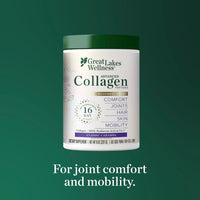 Thumbnail for Great Lakes Wellness Movement Boost Advanced Collagen Peptides Powder with MSM, Hyaluronic Acid, Vitamin C - Joint Mobility & Comfort - Caramel Flavored - Non-GMO, Keto, Kosher - 8 oz
