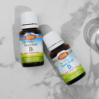 Thumbnail for Carlson - Baby's Plant-Based Super Daily D3, Baby Vegetarian Liquid Vitamin D Drops, 400 IU (10 mcg) per Drop, Sourced from Algae, for Infants and Toddlers, Unflavored, 90 Drops (2.54 mL)