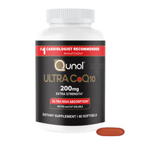 Thumbnail for Qunol CoQ10 200mg Softgels, Ultra CoQ10 - Ultra High Absorption Coenzyme Q10 Supplements - Antioxidant Supplement for Vascular and Heart Health & Energy Production - 2 Month Supply - 60 Count