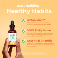 Thumbnail for MaryRuth Organics USDA Kids Vitamin C Drops | Vegan Immune Support Supplement for Ages 4-13 | Immune Support & Overall Health | Vitamin C from Organic Acerola Fruit Extract | 2oz