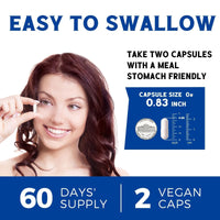 Thumbnail for Vitalibre 10 in 1 Magnesium Complex, 420mg Elemental Magnesium | Ultra Strength, Max Absorption | Chelated Magnesium Supplement for Nerves, Bone & Heart Health | Non-GMO, 120 Vegan Capsules