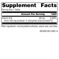 Thumbnail for Source Naturals Coenzymated B-6, P-5´-P (PYRIDOXAL-5´-Phosphate) Promotes a Healthy Nervous System* 100 mg - 30 Tablets