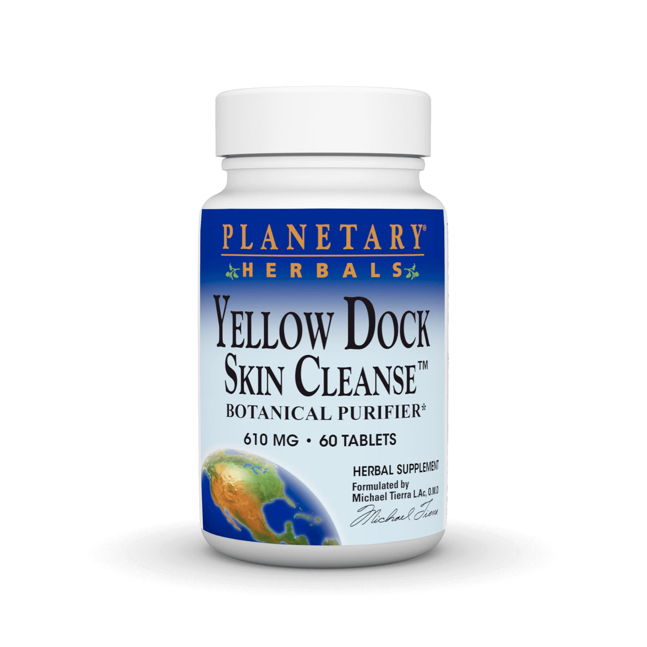 Planetary Herbals Yellow Dock Skin Cleanse, 60 Tablets, 60 Count