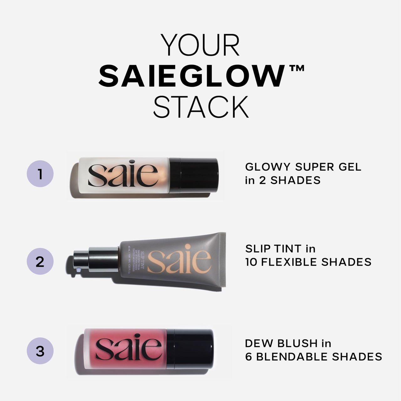 Saie Slip Tint SPF 35 Tinted Moisturizer - Light Coverage Moisturizer + Broad Spectrum Zinc Oxide Sunscreen with Hydrating Hyaluronic Acid - Shade Three + Half (1.35 oz)