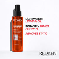 Thumbnail for Redken Frizz Dismiss Anti-Static Oil Mist | Frizz Control for All Hair Types | Tames Flyaways & Anti Frizz | With Babassu Oil | Sulfate Free | 4.2 Fl Oz