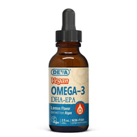 Thumbnail for DEVA Vegan Omega-3 Liquid DHA - EPA, Non Fish from Algae, Lemon Flavor, 2 Ounce