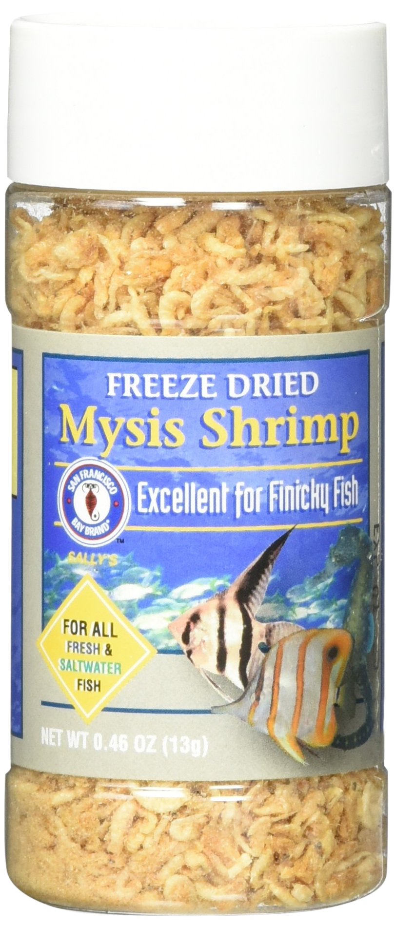 San Francisco Bay Brand Asf71705 Freeze Dried Mysis Shrimp For Fresh And Saltwater Fish, 13Gm