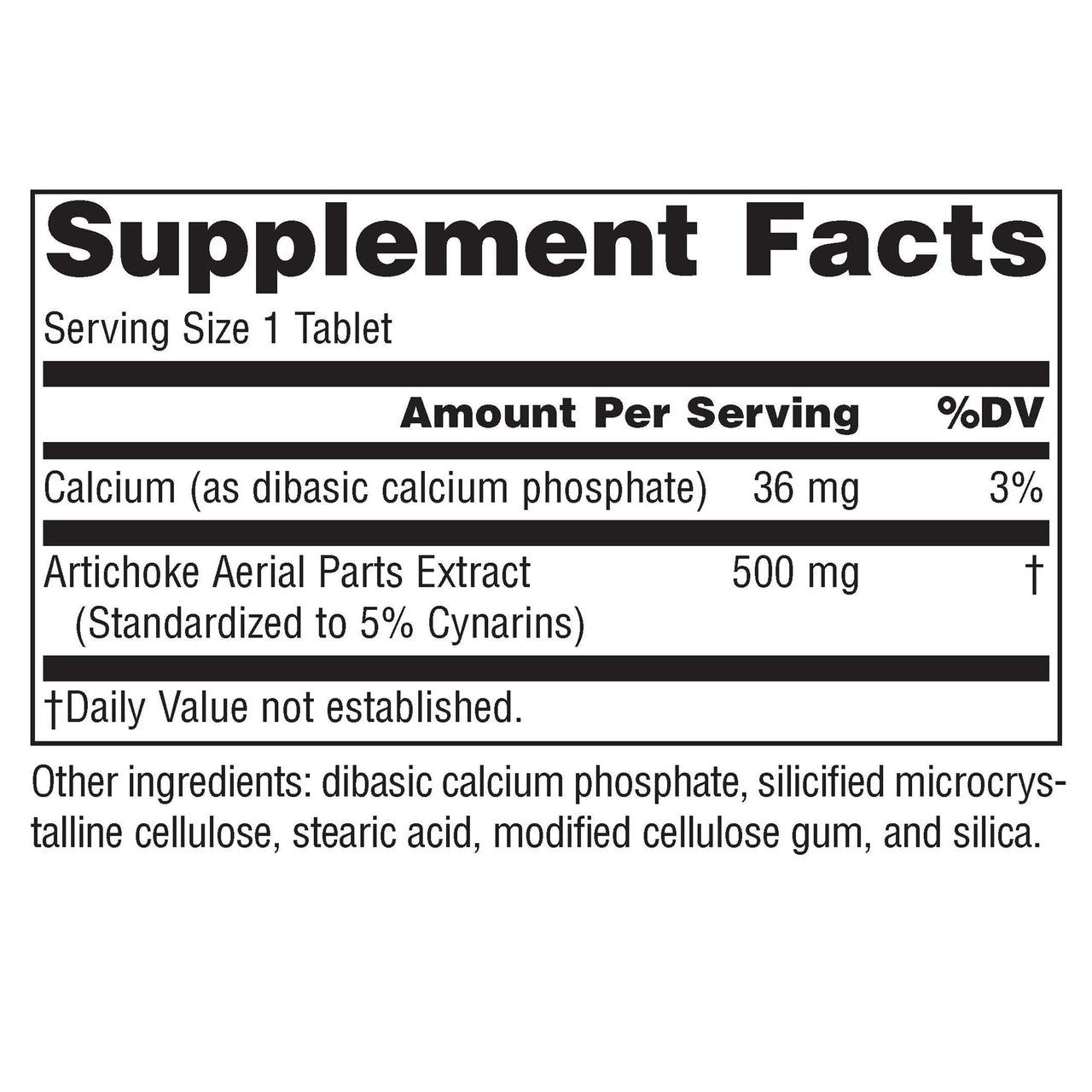 Source Naturals Artichoke Extract 500 Tablet, 45 Count