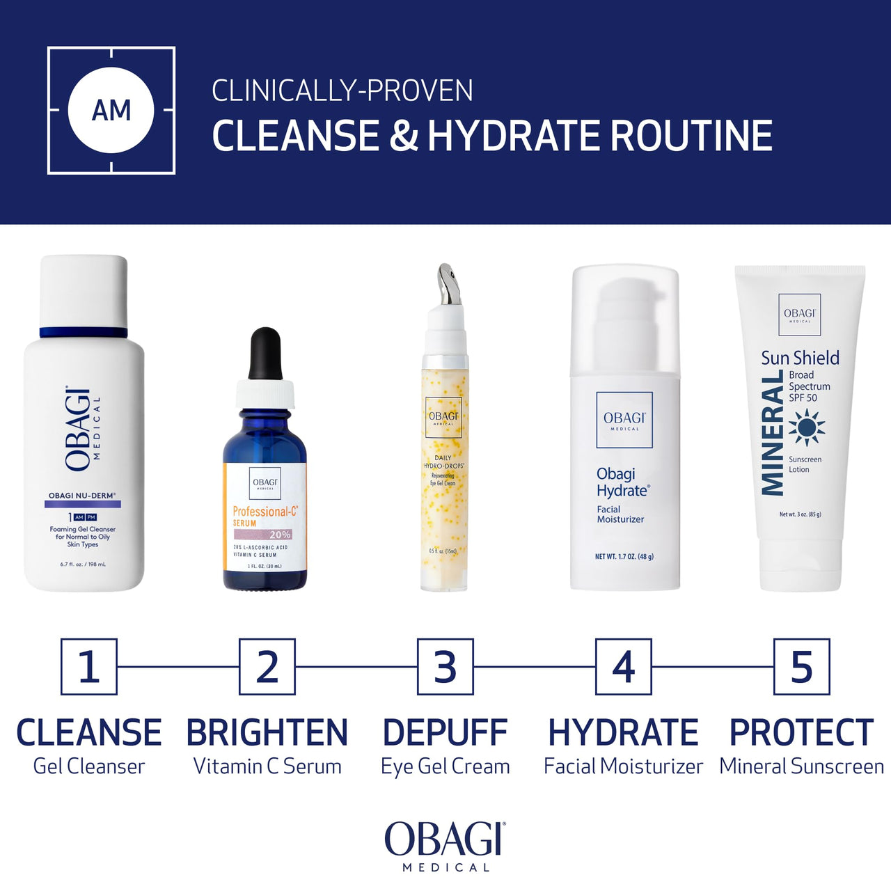 Obagi Hydrate Facial Moisturizer – Non-Comedogenic Intensely Hydrating All Day Moisturizer that Combats Dryness with Tara Seed Extract, Shea Butter, Avocado Oil & Glycerin – All Skin Types – 1.7 oz