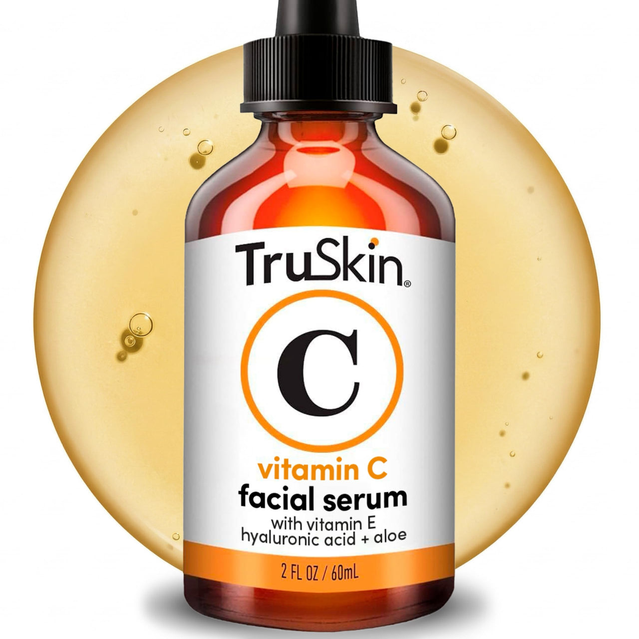 TruSkin Vitamin C Serum for Face – Anti Aging Face Serum with Hyaluronic Acid & Vitamin E – Brightening Formula for Improving Appearance of Dark Spots, Fine Lines & Wrinkles – All Skin Types, 2 Fl Oz
