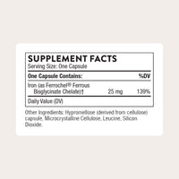 Thumbnail for THORNE - Iron Bisglycinate - 25 mg Iron Supplement for Enhanced Absorption Without Gastrointestinal Side Effects* - NSF Certified for Sport - Gluten-Free - 60 Servings