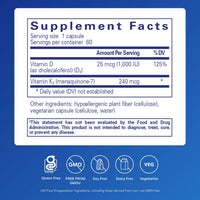 Thumbnail for Pure Encapsulations PureHeart K2D - Heart Health Supplement* - with Vitamin K2 & D3 - Cholecalciferol Vitamin D & MK-7 - Non-GMO & Vegetarian - 60 Capsules