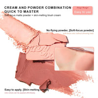 Thumbnail for Ueuiu Judy Doll Blush Contour Palette, 2 In 1 Blush Highlight Palette, Blush and Highlighter Makeup, Non-greasy, Lasting Sparkling, Sculpt the Face Makeup (#03 Lavender Ballet, 9g)