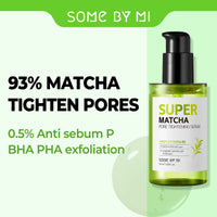 Thumbnail for SOME BY MI Super Matcha Pore Tightening Serum - 1.69Oz, 50ml - Made from Match Water for Sensitive Skin - Skin Moisturizing and Purifying Effect - Blackheads, Sebum and Pore Care - Korean Skin Care