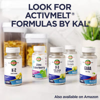 Thumbnail for KAL Calcium Vitamin D-3 ActivMix, Powder Calcium Supplement, Bioavailable Calcium Lactate and Gluconate, Bone Health Support, Unflavored, Non-GMO, Gluten Free, 60-Day Guarantee, 31 Servings, 10.9 oz