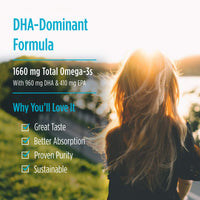 Thumbnail for Nordic Naturals ProDHA 1000, Strawberry - 60 Soft Gels - 1660 mg Omega-3 - High-Intensity DHA Formula for Neurological Health, Mood & Memory - Non-GMO - 30 Servings