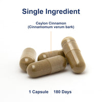 Thumbnail for Carlson - Ceylon Cinnamon, Cinnamon Supplements, 500 mg, Cinnamon Extract Pills, Ceylon Cinnamon Capsules, 180 capsules