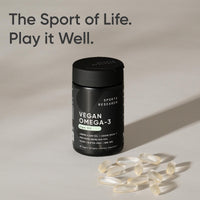 Thumbnail for Sports Research Vegan Omega-3 Fish Oil Alternative from Algae Oil - Highest Levels of Vegan DHA & EPA Fatty Acids | Non-GMO Tested & Vegan Certified - 60 Veggie Softgels (Carrageenan Free)