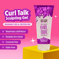 Thumbnail for Not Your Mother's Fragrance-Free Curl Talk Sculpting Gel & Defining Cream (2-Pack) - 6 fl oz - Protein-Free Hair Products for Sensitive Curls