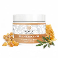 Thumbnail for Vitality Extracts Frankincense Balm - 2oz, Boswellia Serrata, Beeswax, Olive Oil, Moisturizer for Dry, Cracked Skin, All Skin Types