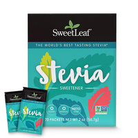 Thumbnail for SweetLeaf Stevia Powder Packets - Zero Calorie Sweetener with Stevia Leaf Extract, No Artificial Sweetener Additive, Sugar Free, Keto Friendly, Non GMO, Gluten Free - 70 Packets (Pack of 1)