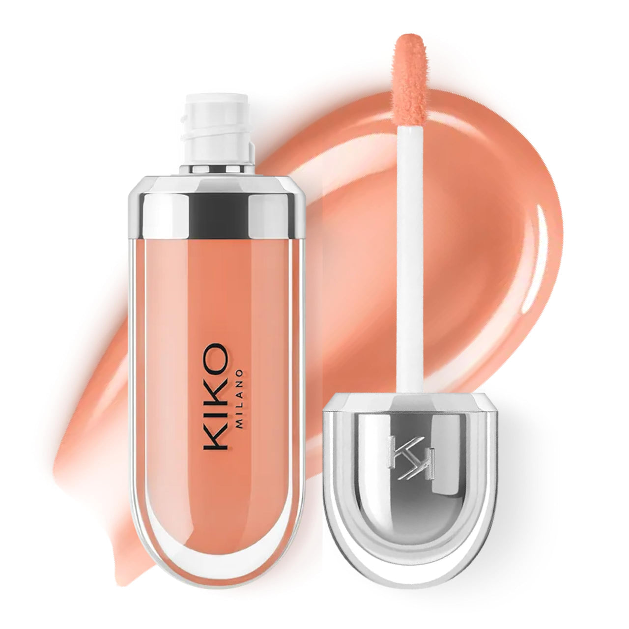 Kiko Milano 3D Hydra Lip Gloss – High Shine, Hydrating, Plumping, Non-Sticky, Moisturizing Lip Makeup – 08 Natural Rosewood – 6.5ml