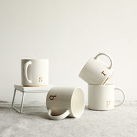 Thumbnail for COLLECTIVE HOME - Monogram Ceramic Mugs, 15 oz Golden Initial Coffee Cups, Elegant Alphabet Tea Mugs, Elegant Personalized Mug with Gift Box, Luxurious Cups for Office and Home (s)