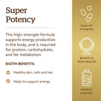 Thumbnail for Solgar Biotin 5000 mcg, 100 Veg Caps - Promote Healthy Skin, Nails & Hair - Supports Energy Production, Protein, Carbohydrate & Fat Metabolism - Vitamin B - Non GMO, Vegan, Gluten Free - 100 Servings