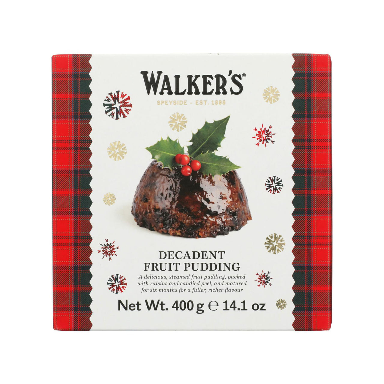 Walker’s Luxury Rich Fruit Pudding, 14.1 oz, Includes 1 Plum Pudding