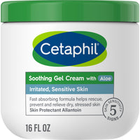 Thumbnail for Cetaphil Soothing Gel-Cream with Aloe Instantly Soothes and Hydrates Sensitive Skin, Fragrance and Paraben Free, 16 oz