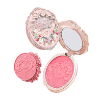 Thumbnail for Flower Knows Strawberry Rococo Embossed Blush,Bright Pink Matte Powder Blush for Cheeks,Buildable & Blendable Face Makeup,Soft Long-Lasting Cute Make Up for Women & Girls,0.16 Oz(G01 Romantic Blossom)