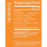 Thumbnail for The Vitamin Shoppe Brand Ultimate 10+ Probiotics 13 Billion CFUs, Digestive & Immune Support, Multi-Strain Probiotic Supplement for Men & Women, Gluten Free, Non GMO, Vegetarian, 100 Capsules