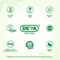 Thumbnail for DEVA Vegan Glucosamine MSM & Chondroitin + Turmeric, CMO, Boswellia, Hyaluronic Acid & More, Improved Non-Animal Formula, 90 Tablets