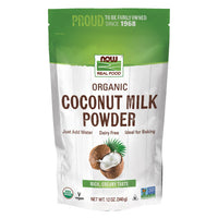 Thumbnail for NOW Foods, Organic Coconut Milk Powder, Dairy Free/ Vegan, Just Add Water, 12-Ounce
