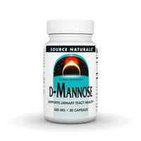Thumbnail for Source Naturals D-Mannose, Potent Urinary Tract & Bladder Health Support*, 500mg - 30 Capsules