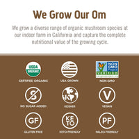 Thumbnail for OM MUSHROOM SUPERFOOD Turkey Tail Organic Mushroom Powder Pouch, 7.05 Ounce, 100 Servings, Immune Support, Polysacchrides, Beta-Glucans, Gut Health & Holistic Defense Mushroom Supplement