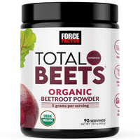 Thumbnail for Force Factor Total Beets Organic Beetroot Powder Superfood to Boost Daily Nutrition, USDA Organic, Vegan, Gluten-Free, and Non-GMO Beet Supplement, Unflavored, 90 Servings