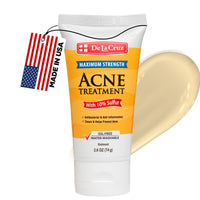 Thumbnail for De La Cruz Sulfur Ointment - Cystic Acne Treatment for Face and Body - Daily 10 Min Spot Treatment Mask - Safe and Effective Game Changing Hormonal Acne Treatment that Clears Up Pimples - 2.6 OZ Tube