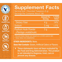 Thumbnail for The Vitamin Shoppe Psyllium Husk Powder - Digestive Health & Regularity | Soluble Fiber Supplement | 16 oz 136 Servings | Unflavored