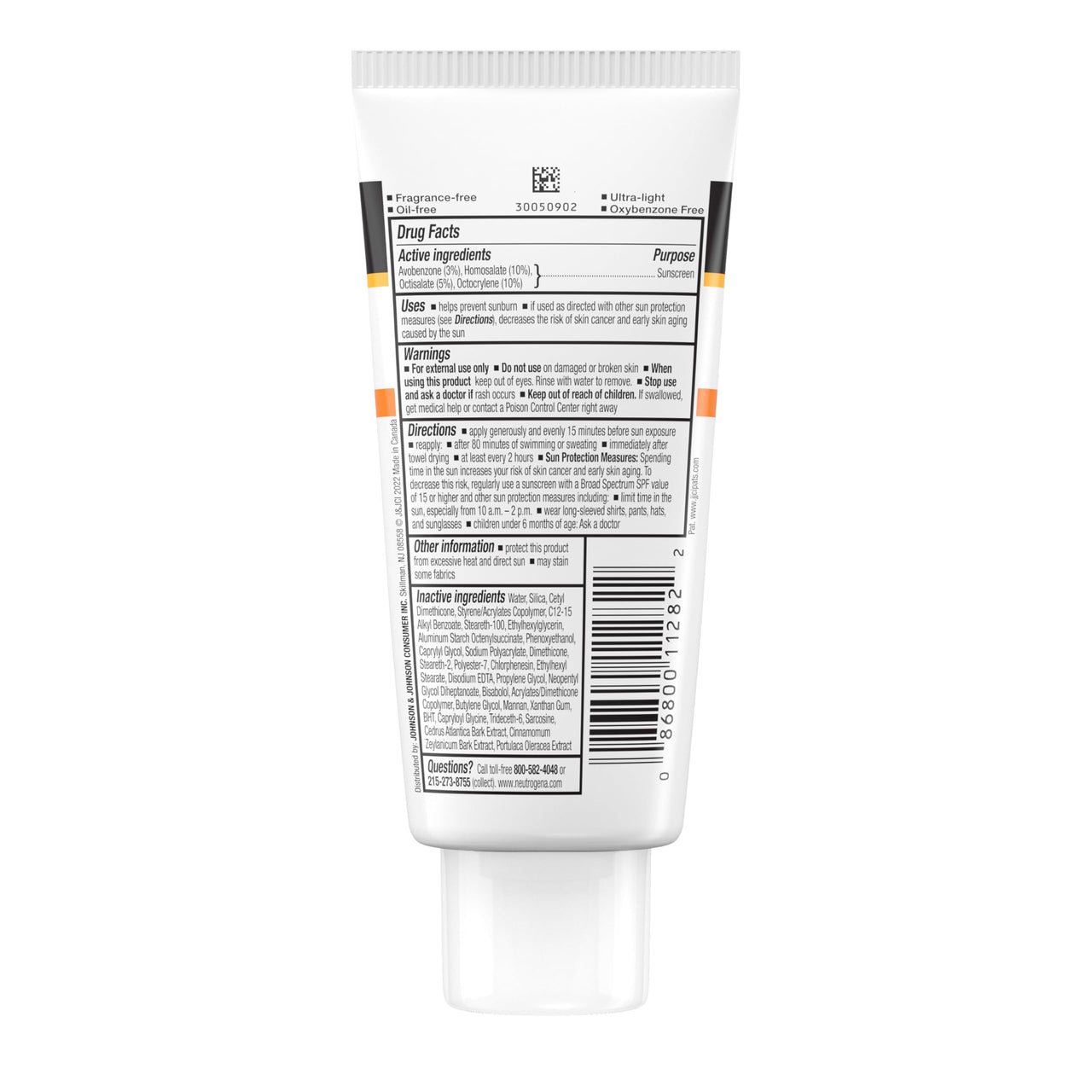 Neutrogena Clear Face Sunscreen Lotion for Acne-Prone Skin, Broad Spectrum SPF 50, Sunscreen for Face & Oily Skin, Oil-,Fragrance- & Oxybenzone-Free, Water Resistant, Matte, Unscented, 3 Fl Oz